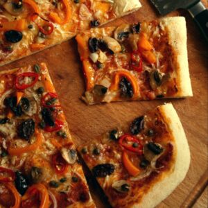 zelf vegan pizza maken