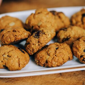 Vegan haver cranberry koekjes